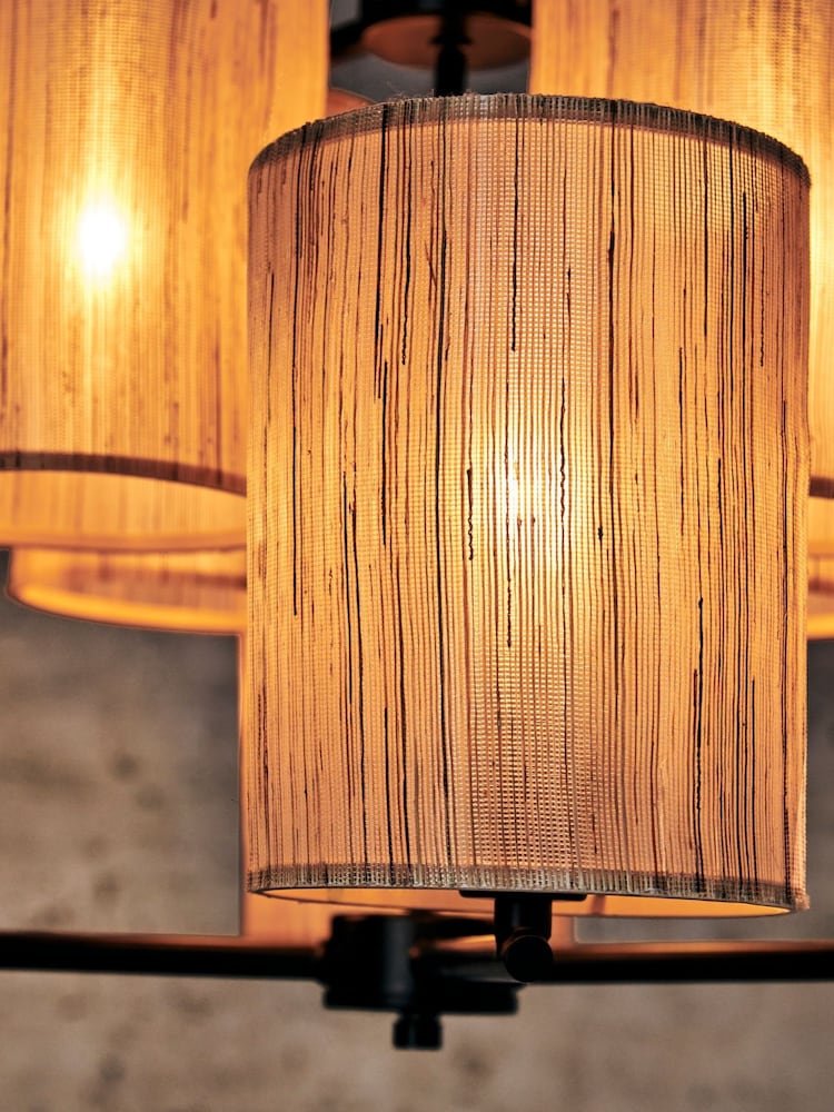 French Connection Natural Kinsha Ceiling Pendant Light - Image 3 of 5
