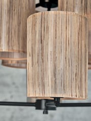French Connection Natural Kinsha Ceiling Pendant Light - Image 4 of 5