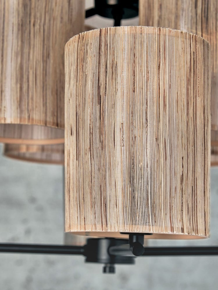 French Connection Natural Kinsha Ceiling Pendant Light - Image 4 of 5