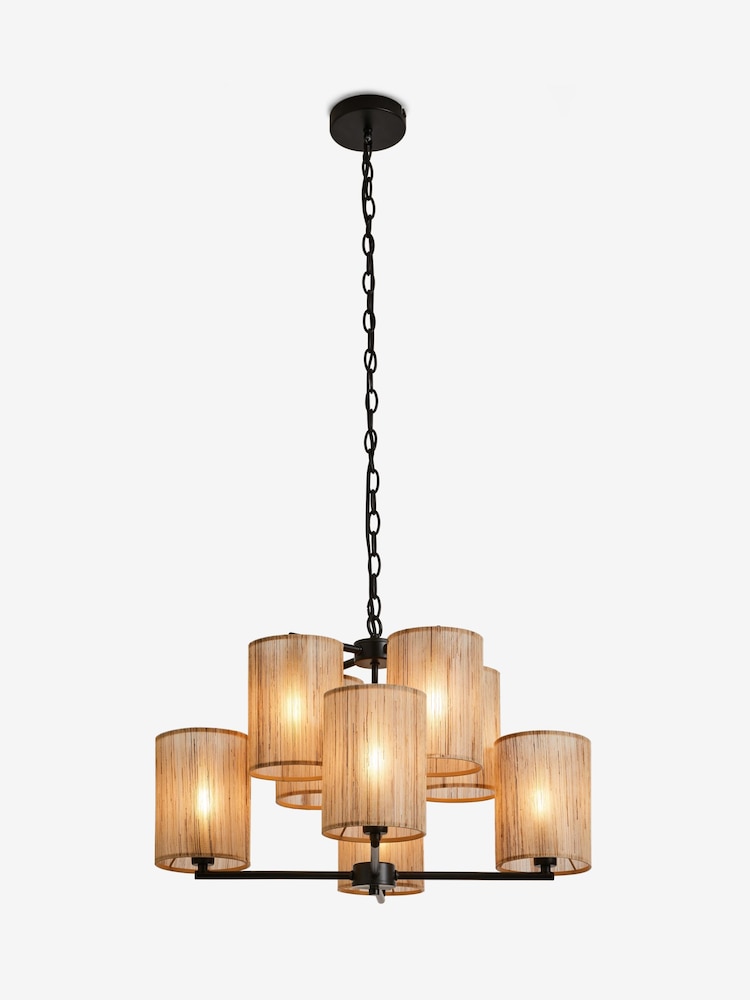 French Connection Natural Kinsha Ceiling Pendant Light - Image 5 of 5