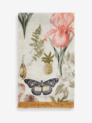 Clarke & Clarke Tropical Green/Natural Florence 100% Cotton Tea Towel - Image 2 of 2
