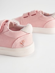 Pink Standard Fit (F) Touch Fasten Strap Machine Washable Trainers - Image 4 of 6