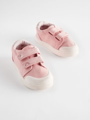 Pink Standard Fit (F) Touch Fasten Strap Machine Washable Trainers - Image 6 of 6