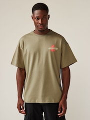 Converse Beige 100% Cotton Festival Palm Tree T-Shirt - Image 2 of 5