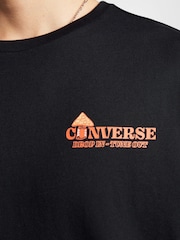 Converse Black 100% Cotton Mushroom House T-Shirt - Image 4 of 8