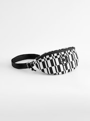 Converse Black Printed Graphic Sling Pack Bag - Image 1 of 6