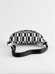 Converse Black Printed Graphic Sling Pack Bag - Image 2 of 6