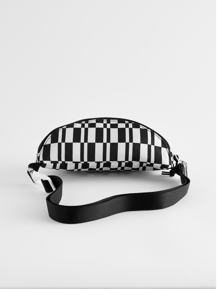 Converse Black Printed Graphic Sling Pack Bag - Image 2 of 6