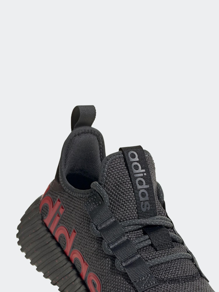adidas Red Black Sportswear Kantana Trainers - Image 8 of 8