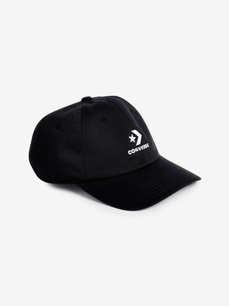 Converse Black 100% Cotton Baseball Cap - Image 1 of 2