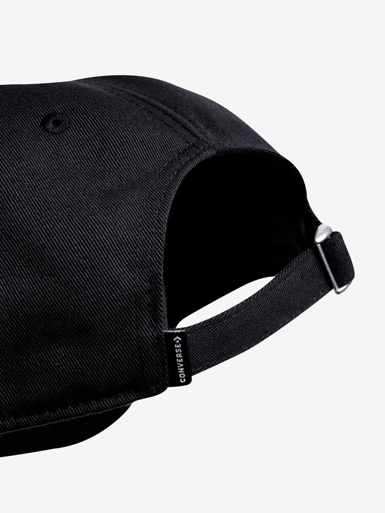 Converse Black Graphic 100% Cotton Baseball Cap - Image 2 of 2