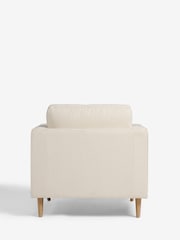 Casual Boucle Oyster Natural Houghton Slim Arm Chair - Image 8 of 14