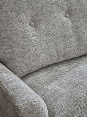 Chunky Chenille Light Grey Parker Platform Armchair - Image 2 of 9