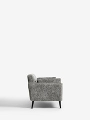 Chunky Chenille Dark Grey Mila Compact 3 Seater Sofa - Image 3 of 8