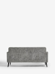 Chunky Chenille Dark Grey Mila Compact 3 Seater Sofa - Image 6 of 8