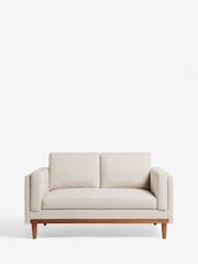 Tweedy Plain Light Natural Kayden Compact 2 Seater Sofa In A Box - Image 3 of 7