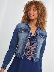 Joe Browns Blue Essential Denim Jacket - Image 1 of 4