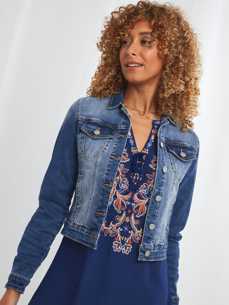 Joe Browns Blue Essential Denim Jacket - Image 1 of 4