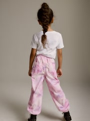 Pink Tie Dye Parachute Cargo Trousers (3-16yrs) - Image 2 of 6
