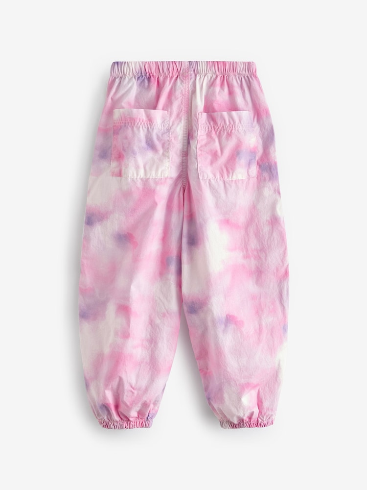 Pink Tie Dye Parachute Cargo Trousers (3-16yrs) - Image 5 of 6