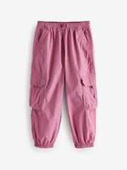Bright Pink 100% Cotton Parachute Cargo Trousers (3-16yrs) - Image 5 of 8