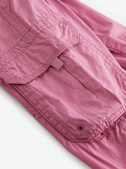 Bright Pink 100% Cotton Parachute Cargo Trousers (3-16yrs) - Image 7 of 8