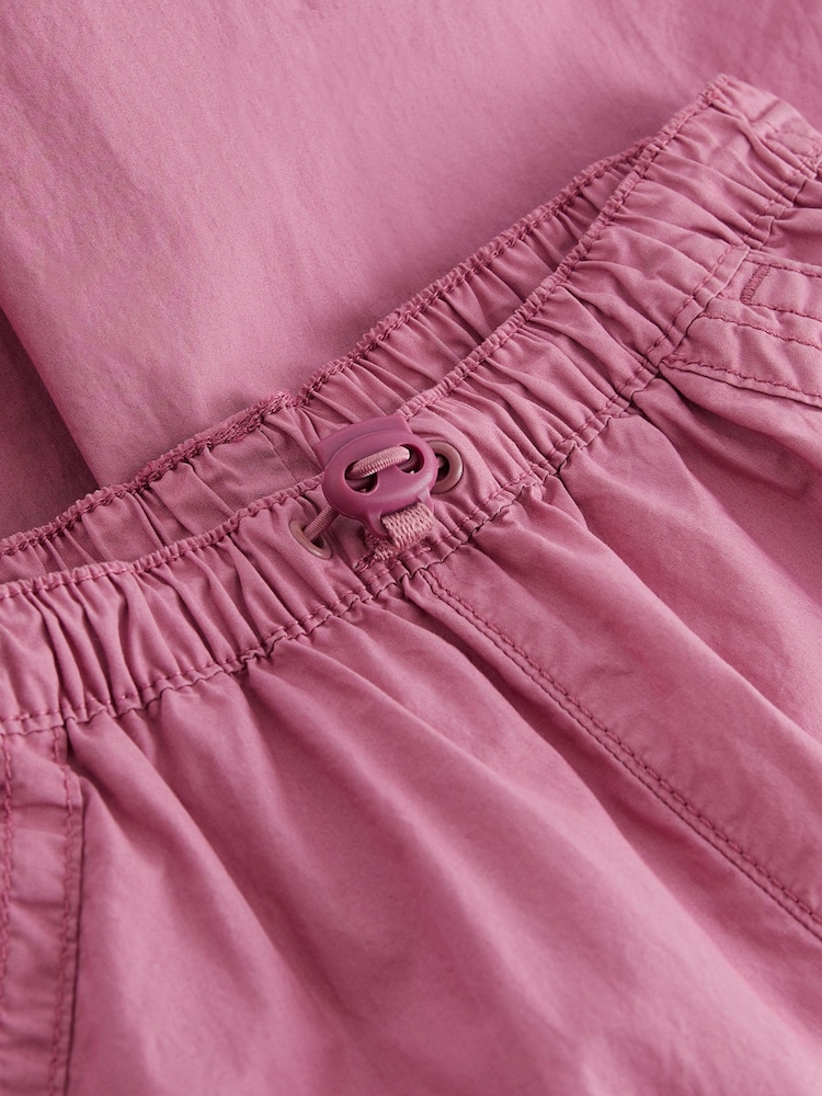 Bright Pink 100% Cotton Parachute Cargo Trousers (3-16yrs) - Image 8 of 8