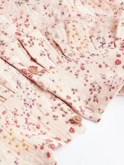 Beige Ditsy Floral Baby Bloomer Romper (0mths-3yrs) - Image 10 of 10