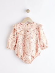 Beige Ditsy Floral Baby Bloomer Romper (0mths-3yrs) - Image 5 of 10