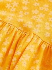 Yellow Textured Jersey Dress (3mths-7yrs) - Image 5 of 5