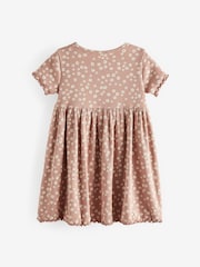 Neutral Ribbed Jersey Dress (3mths-7yrs) - Image 7 of 8