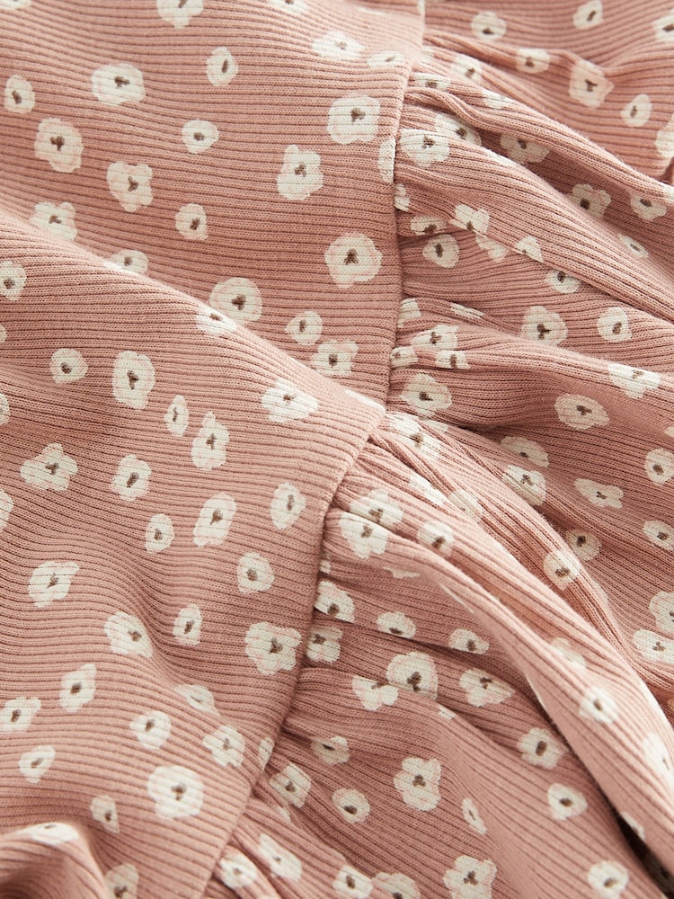 Neutral Ribbed Jersey Dress (3mths-7yrs) - Image 8 of 8