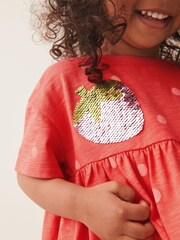 Strawberry Sequin Jersey Dress (9mths-7yrs) - Image 4 of 7