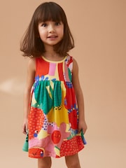 Multicoloured 100% Cotton Sleeveless Jersey Dress (3mths-7yrs) - Image 1 of 7