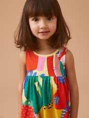 Multicoloured 100% Cotton Sleeveless Jersey Dress (3mths-7yrs) - Image 4 of 7