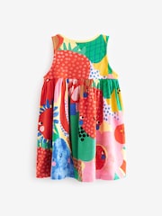 Multicoloured 100% Cotton Sleeveless Jersey Dress (3mths-7yrs) - Image 6 of 7