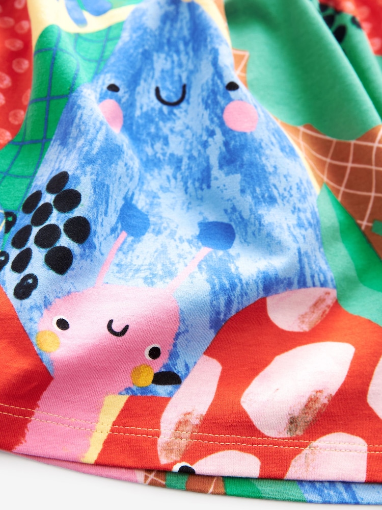 Multicoloured 100% Cotton Sleeveless Jersey Dress (3mths-7yrs) - Image 7 of 7