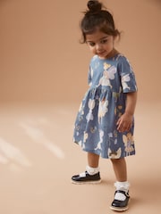 Blue Fairy 100% Cotton Short Sleeve Jersey Dress (3mths-7yrs) - Image 2 of 7