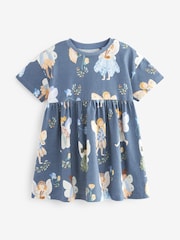 Blue Fairy 100% Cotton Short Sleeve Jersey Dress (3mths-7yrs) - Image 5 of 7