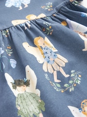 Blue Fairy 100% Cotton Short Sleeve Jersey Dress (3mths-7yrs) - Image 7 of 7