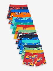 Bright Primary Print Trunks 10 Pack (1.5-16yrs) - Image 1 of 13