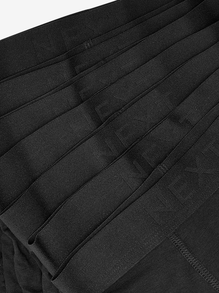 Black Soft Trunks 7 Pack (3-16yrs) - Image 4 of 4