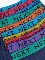 Navy Bright Waistband Trunks 10 Pack (3-16yrs) - Image 11 of 11