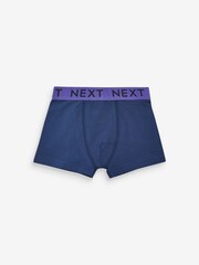 Navy Bright Waistband Trunks 10 Pack (3-16yrs) - Image 2 of 11