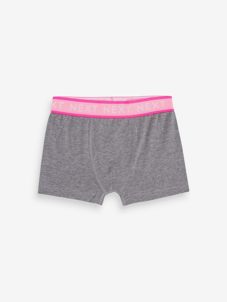 Grey Bright Waistband Trunks 5 Pack (2-16yrs) - Image 3 of 8