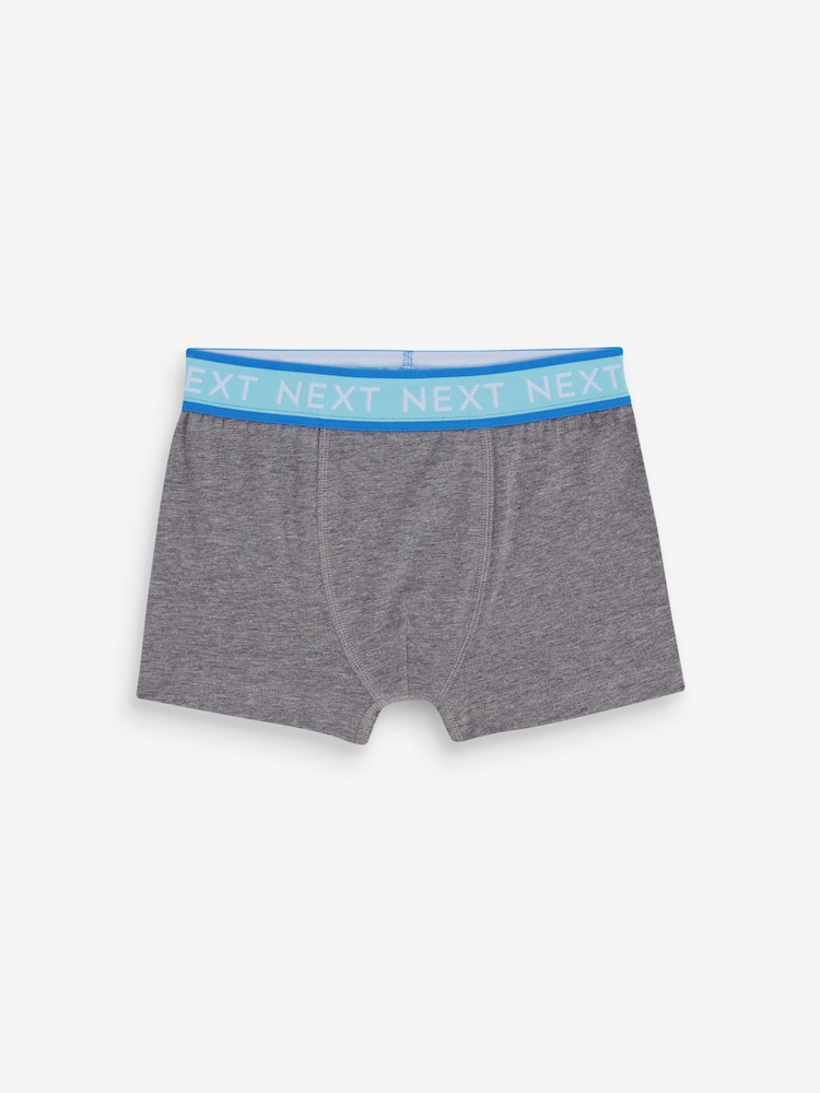 Grey Bright Waistband Trunks 5 Pack (2-16yrs) - Image 4 of 8