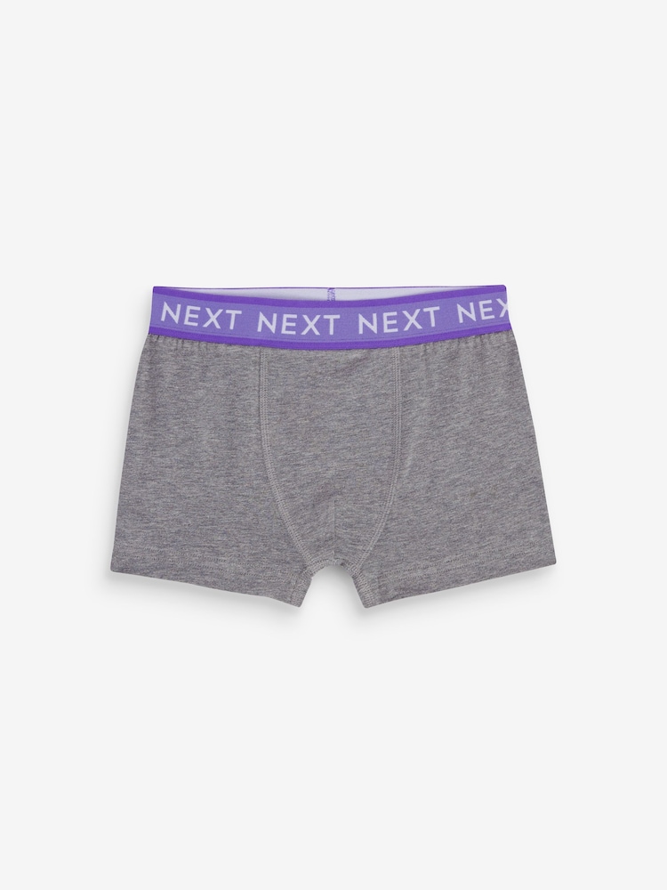 Grey Bright Waistband Trunks 5 Pack (2-16yrs) - Image 6 of 8