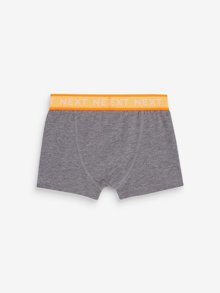 Grey Bright Waistband Trunks 5 Pack (2-16yrs) - Image 7 of 8