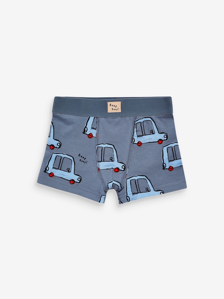 Digger Print Trunks 5 Pack (1.5-16yrs) - Image 2 of 8 Digger Print Trunks 5 Pack (1.5-16yrs) - Image 2 of 8