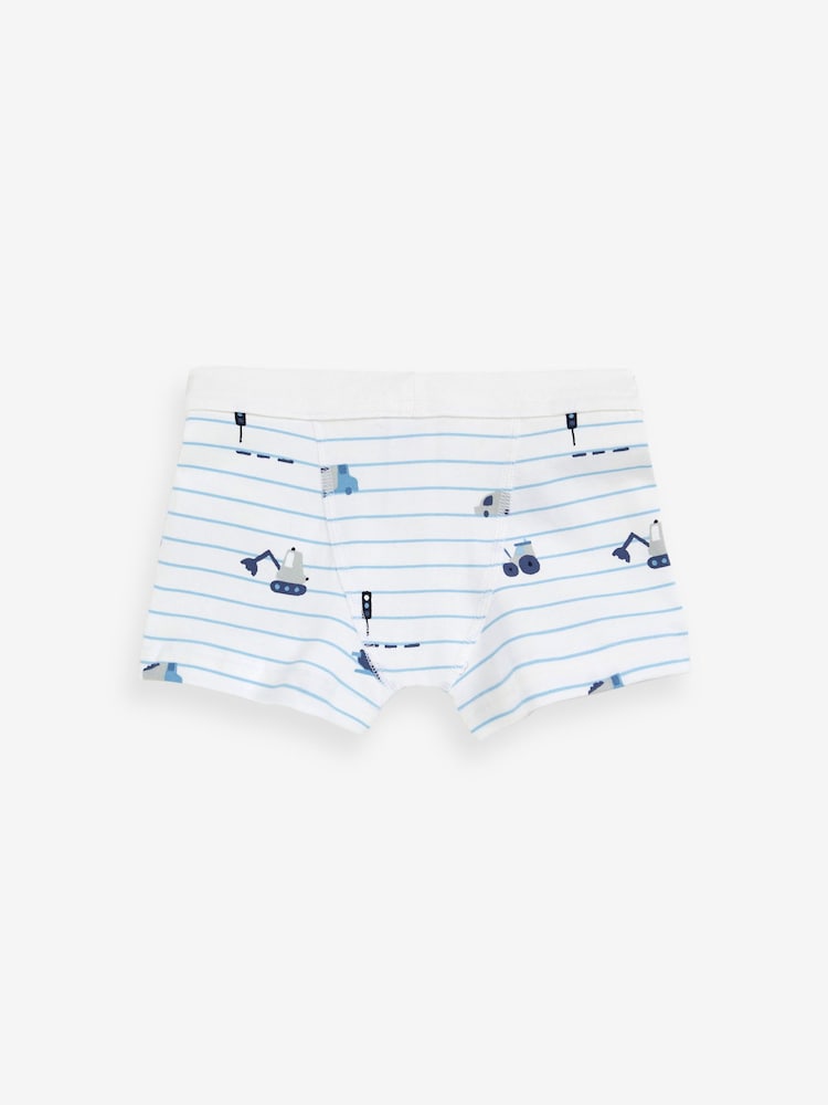 Blue Transport Soft Waistband Trunks 5 Pack (2-16yrs) - Image 7 of 8